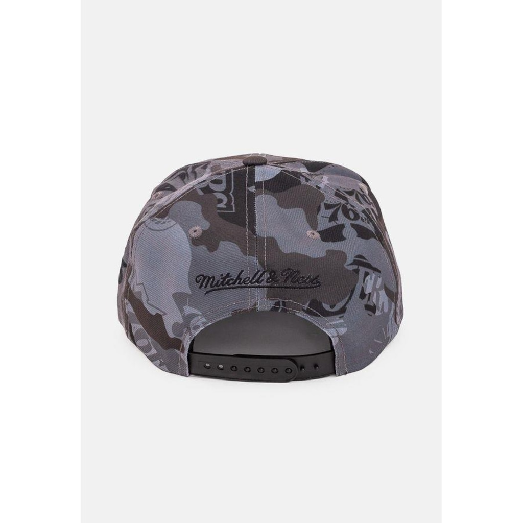 Imagem 3 do produto Boné Aba Reta Mitchell & Ness NBA Camo Hwc Philadelphia 76Ers - Adulto