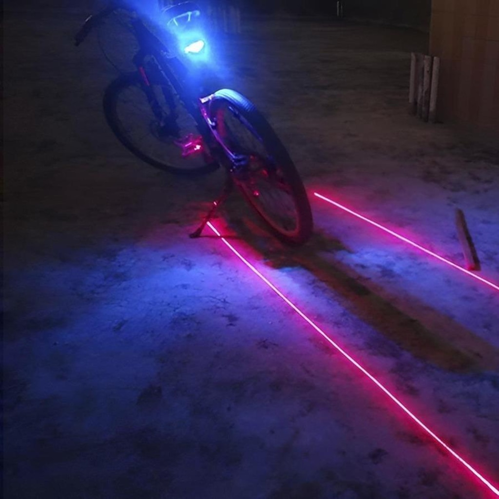 Imagem 4 do produto Lanterna para Bike Traseira Gold Sports Led Clear Vision Laser Tail Light