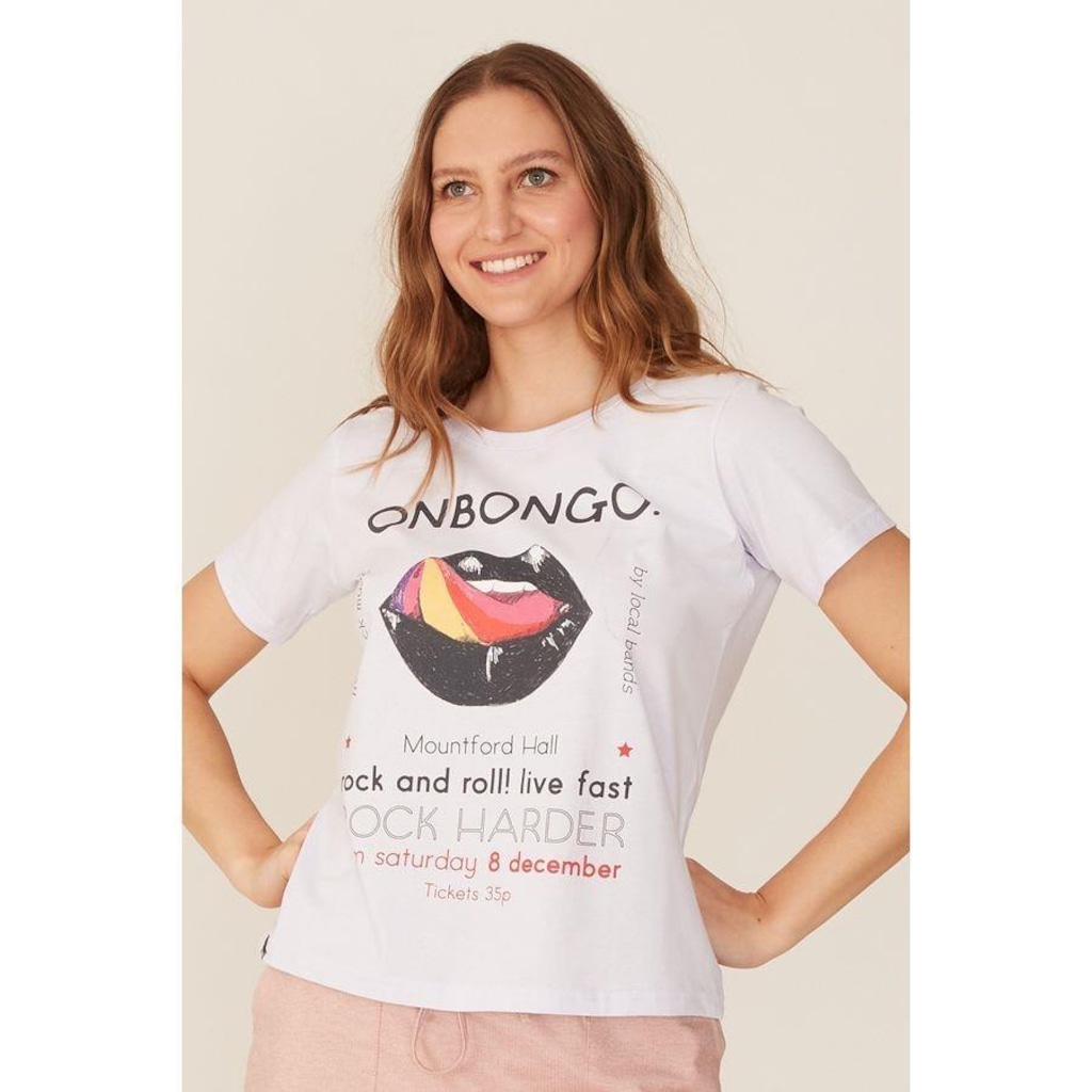 Imagem 4 do produto Camiseta Onbongo Estampada - Feminina
