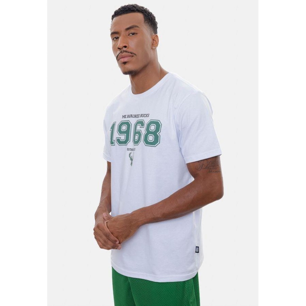 Imagem 4 do produto Camiseta Nba Founded In Milwaukee Bucks Nba - Masculina