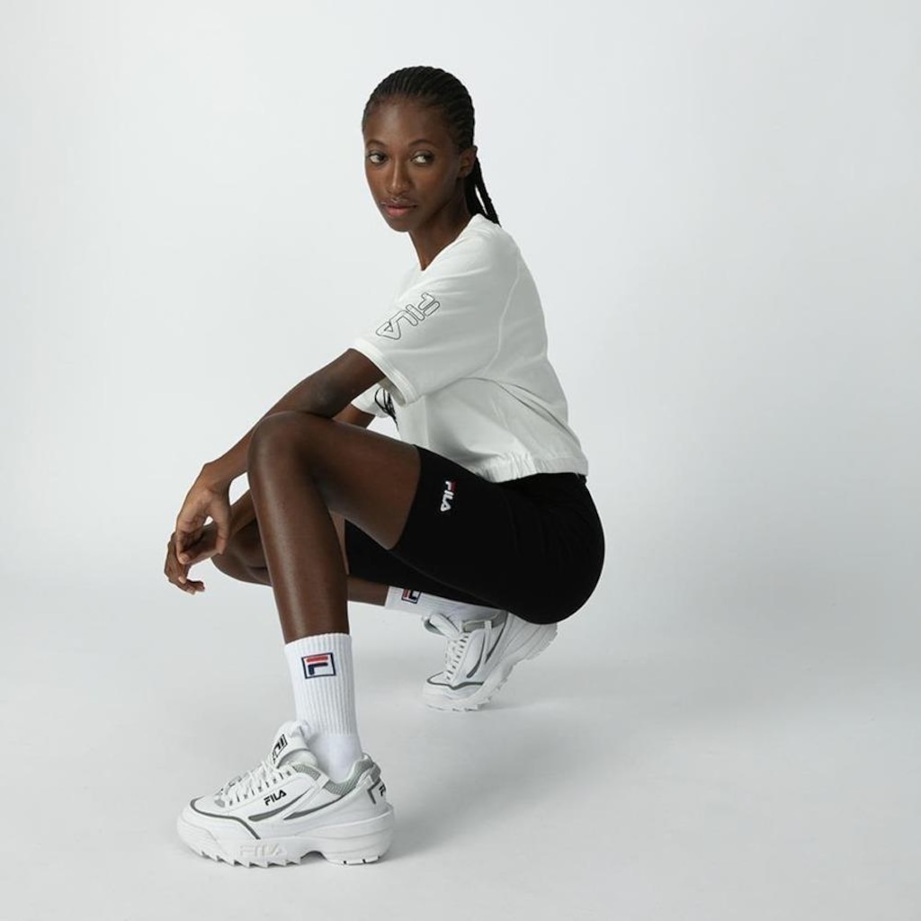 Imagem 3 do produto Blusa Cropped Fila Transfer - Feminina