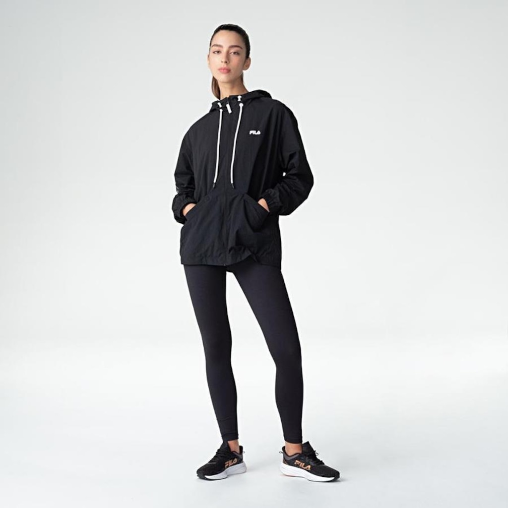 Imagem 3 do produto Jaqueta com Capuz Fila Geo Block - Feminina