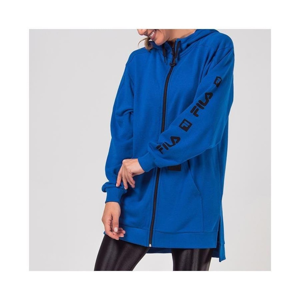 Imagem 2 do produto Blusão de Moletom com Capuz Fila Long Sports Forward - Feminino