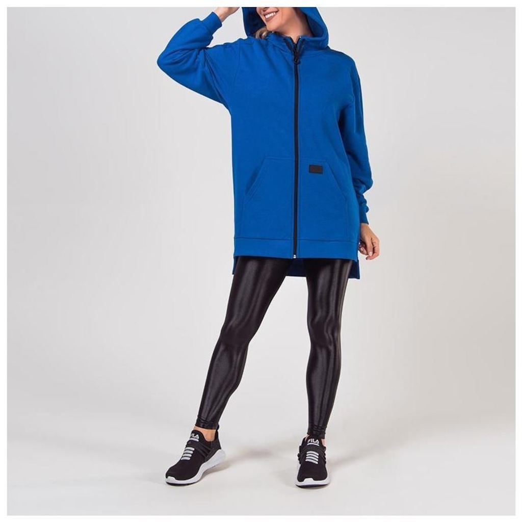 Imagem 4 do produto Blusão de Moletom com Capuz Fila Long Sports Forward - Feminino