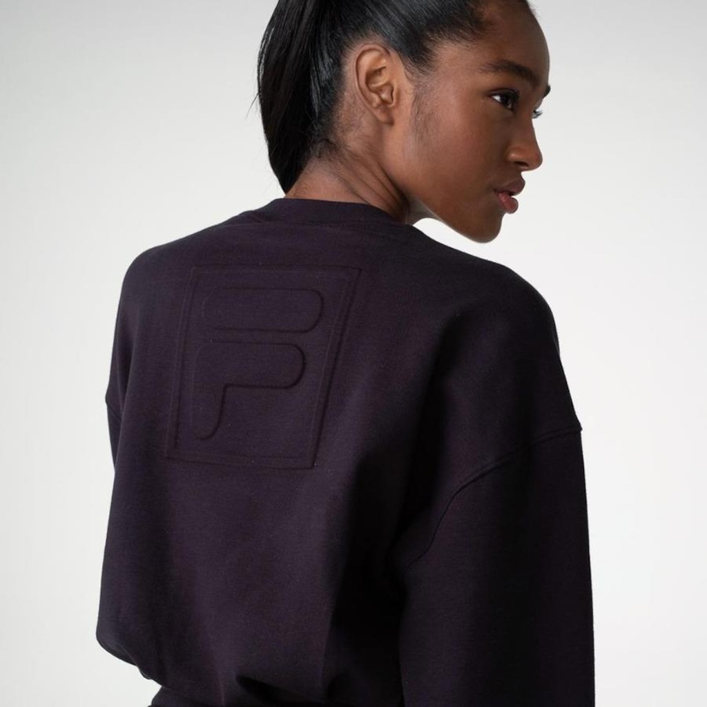 Imagem 2 do produto Blusão sem Capuz Fila Cropped Essential Iii - Feminino