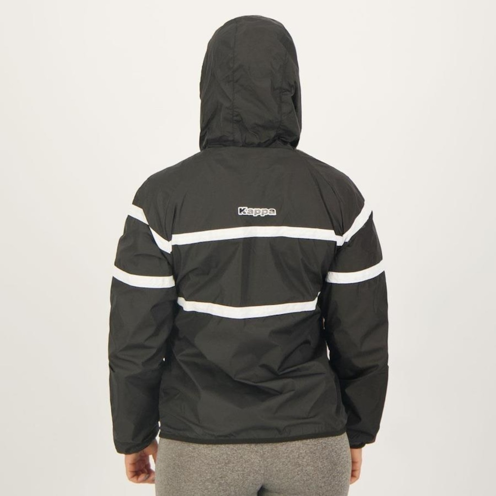 Imagem 3 do produto Jaqueta Corta Vento com Capuz Kappa Logo Sport - Feminina