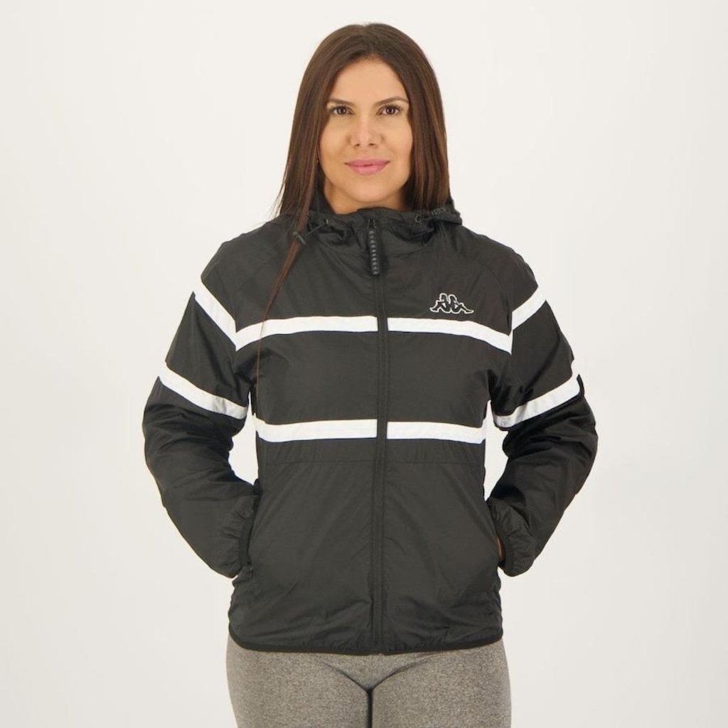 Imagem 5 do produto Jaqueta Corta Vento com Capuz Kappa Logo Sport - Feminina
