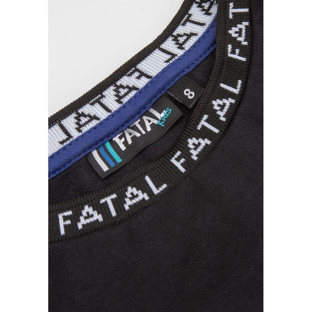 Imagem 3 do produto Blusão de Moletom Fatal Recortado Fechado Gola Careca - Infantil