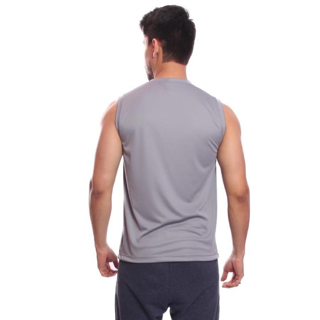 Imagem 3 do produto Kit Camisetas Regata Dellas Fit Lisa Básica Dry - Masculina - 2 Unidades
