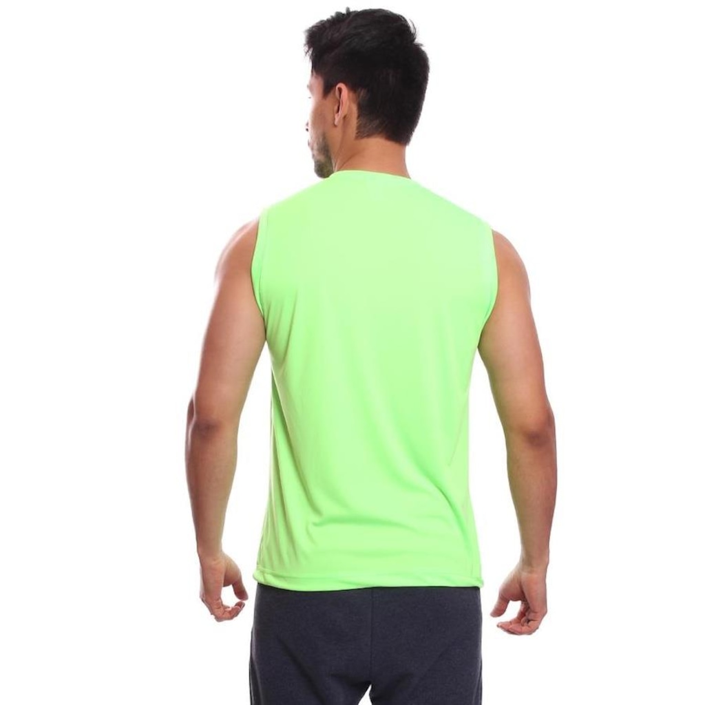 Imagem 2 do produto Kit Camisetas Regata Dellas Fit Lisa Básica Dry - Masculina - 2 Unidades