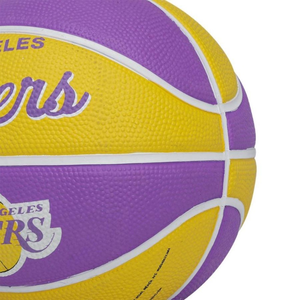 Imagem 4 do produto Bola de Basquete Wilson Mini Nba Team Retro La Lakers 3