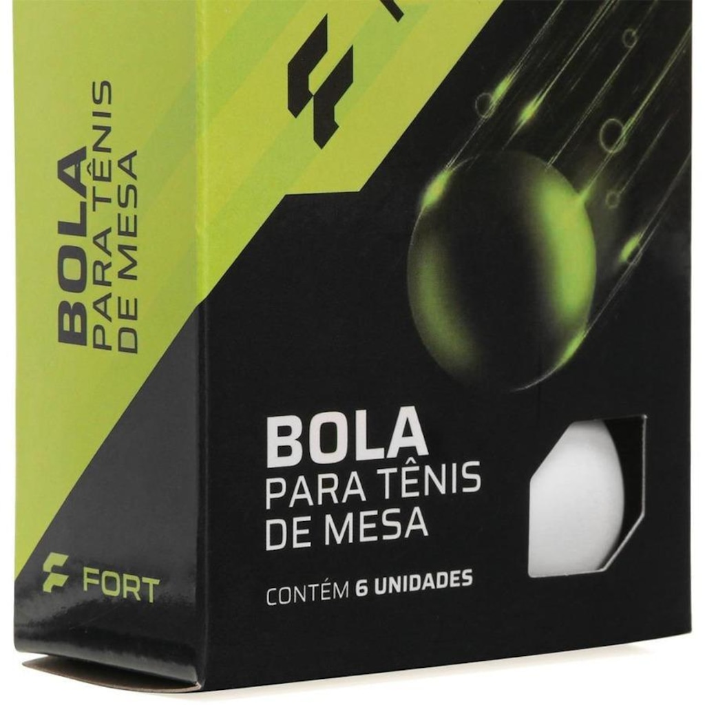 Imagem 2 do produto Bola de Tênis de Mesa Fort 2 Estrelas - Pack com 06 Bolas