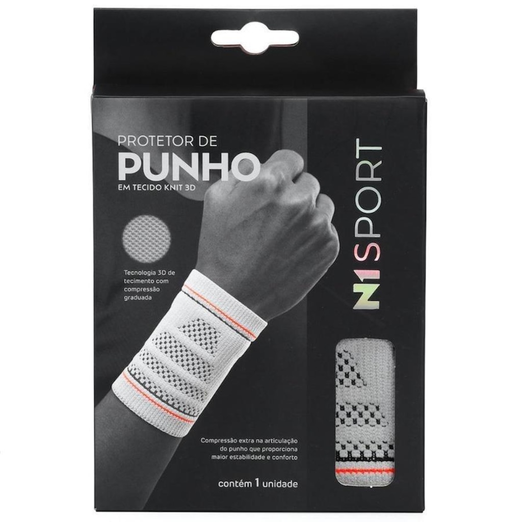 Imagem 2 do produto Munhequeira Punho N1 Sport Linha Fisio - 1 unidade