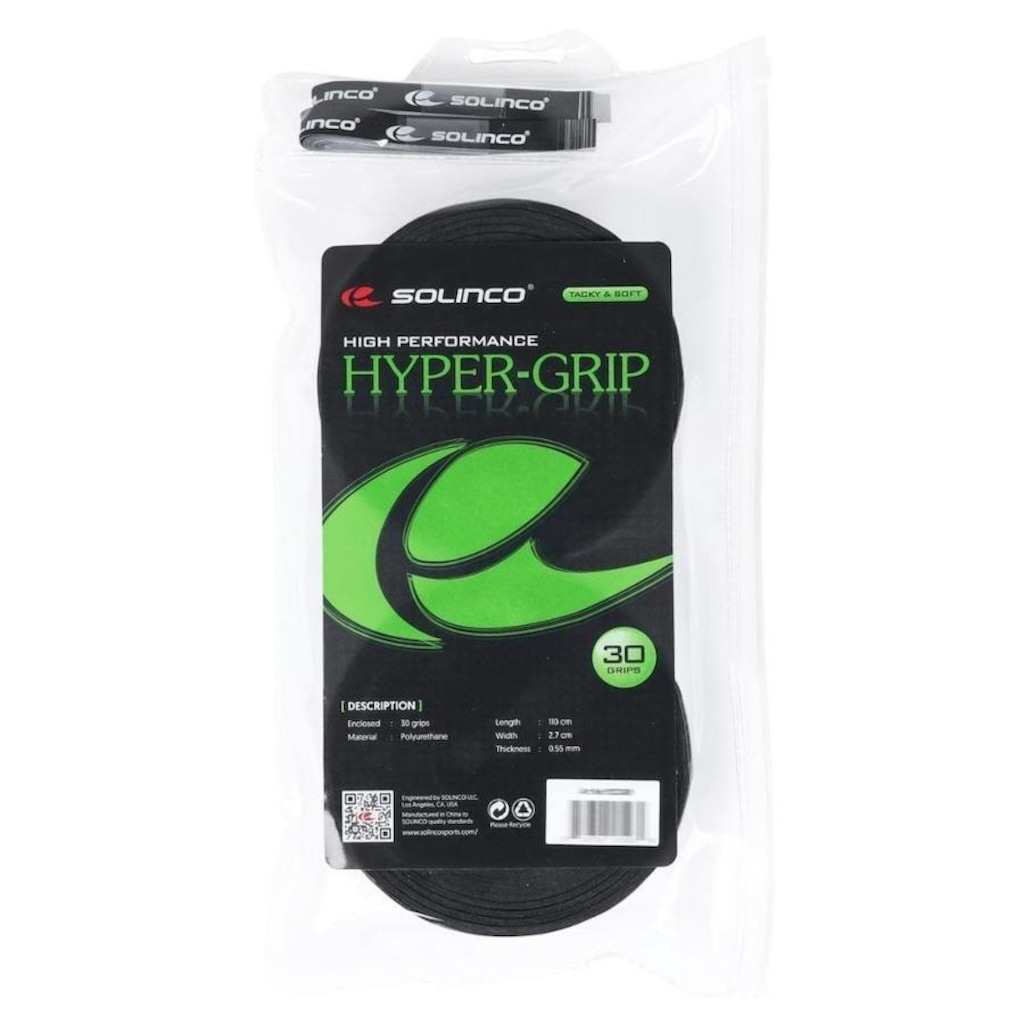 Imagem 4 do produto Kit Overgrips Solinco Hyper Grip - 30 unidades