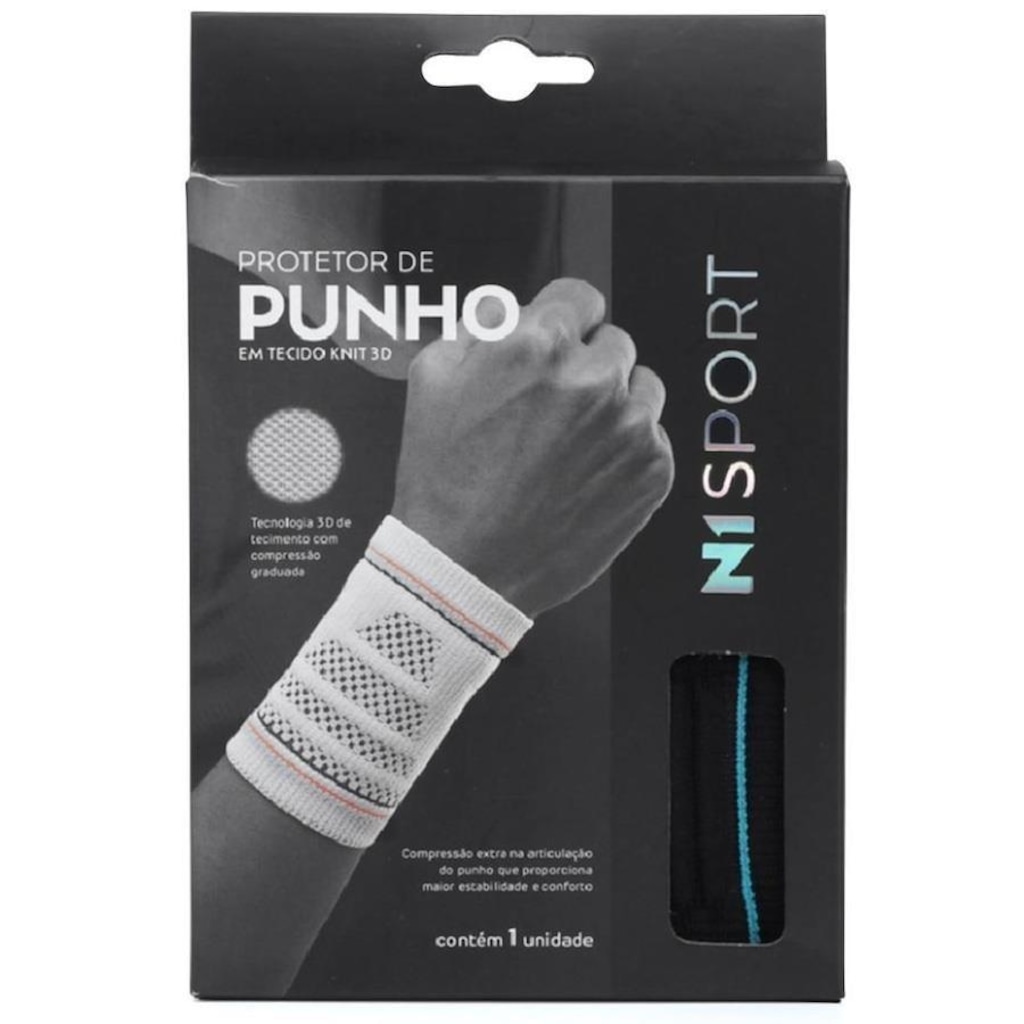 Imagem 2 do produto Munhequeira Punho N1 Sport Linha Fisio - 1 unidade