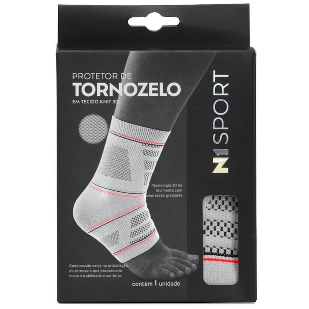 Imagem 3 do produto Tornozeleira N1 Sport Linha Fisio Poliamida - Adulto