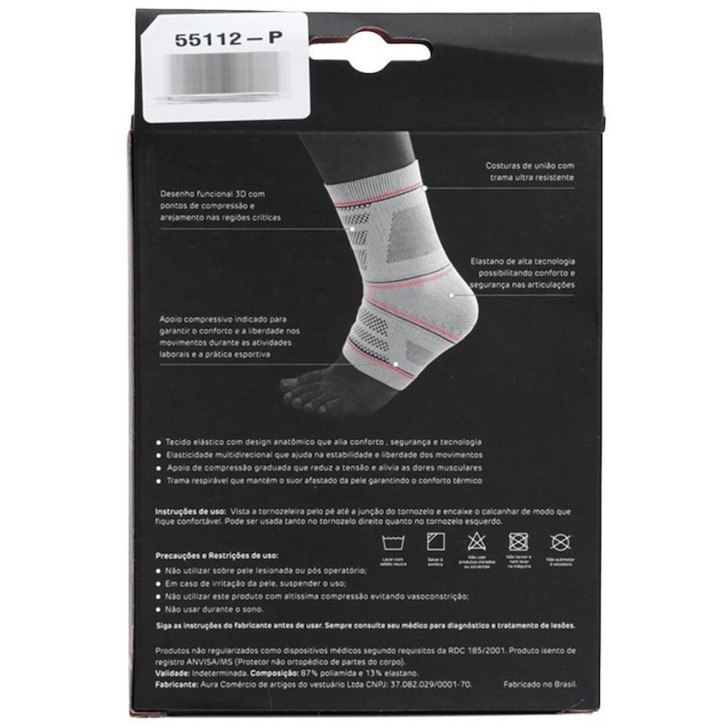 Imagem 4 do produto Tornozeleira N1 Sport Linha Fisio Poliamida - Adulto