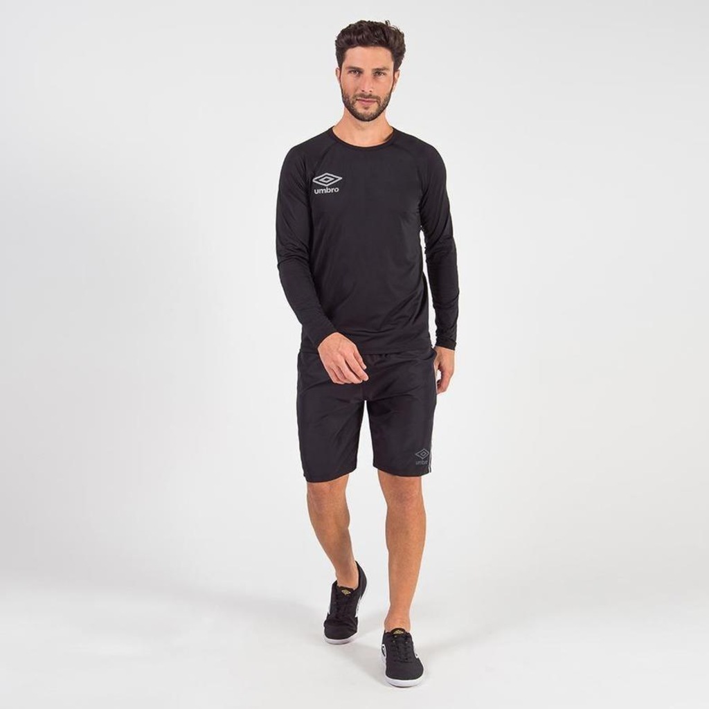 Imagem 3 do produto Camiseta Umbro Manga Longa Diamond Basic - Masculina