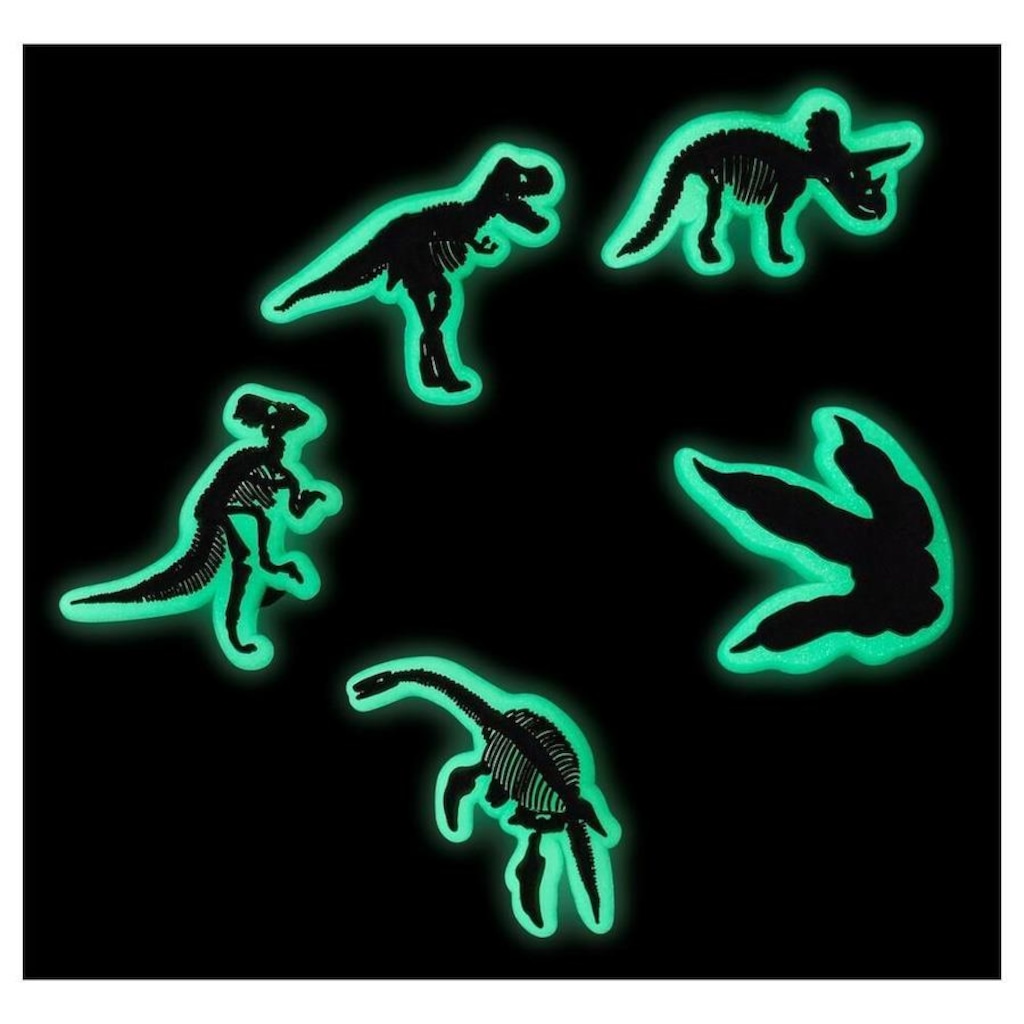 Imagem 2 do produto Jibbitz Crocs Dinossauros - Brilha No Escuro Pack com 5 Unidades Unico - Unissex