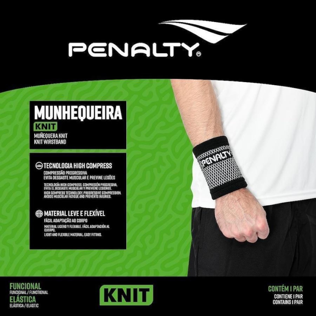 Imagem 3 do produto Munhequeira Penalty Elastica Knit Xxiii - Adulto