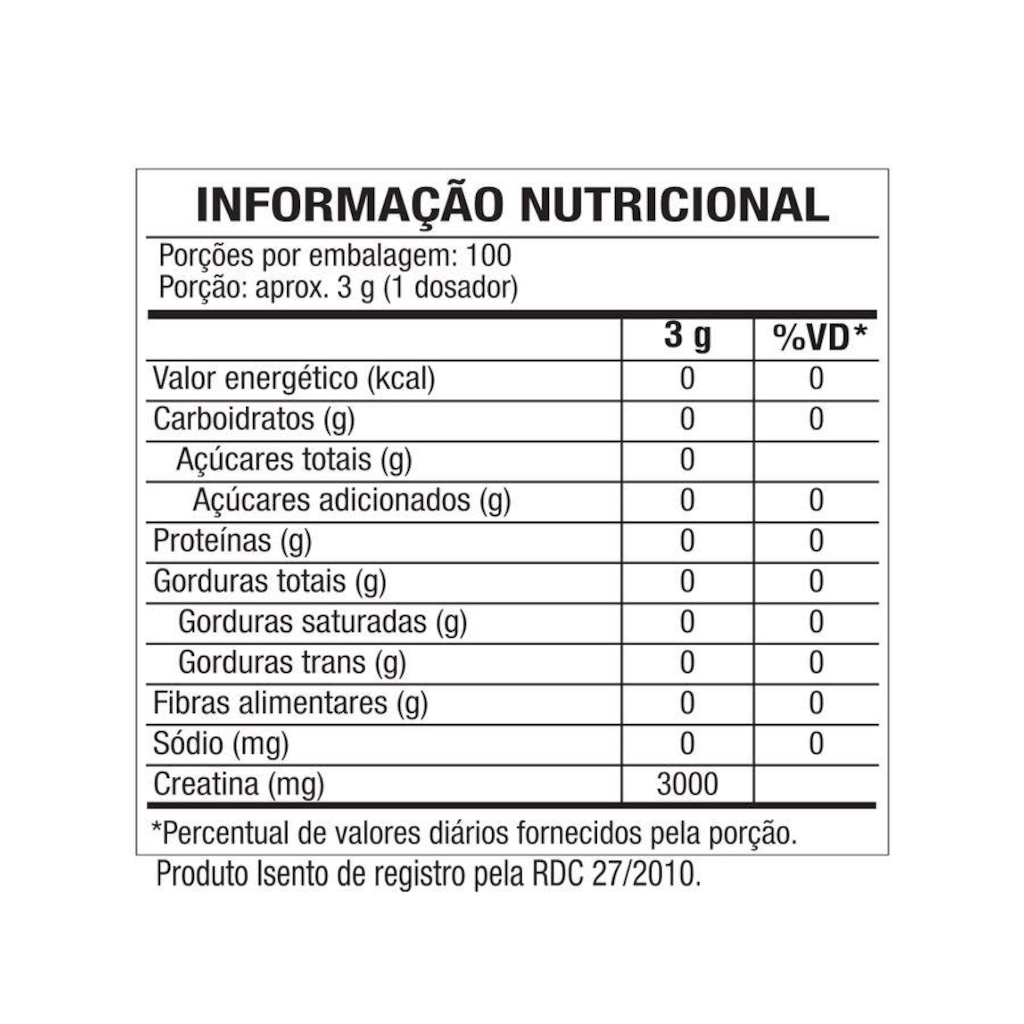 Imagem 2 do produto Creatina Monohidratada Black Skull - 300G