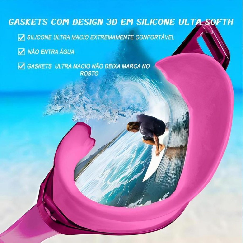 Imagem 3 do produto Óculos de Natação Gold Sports Sun Demi Mirror High Definition - Adulto