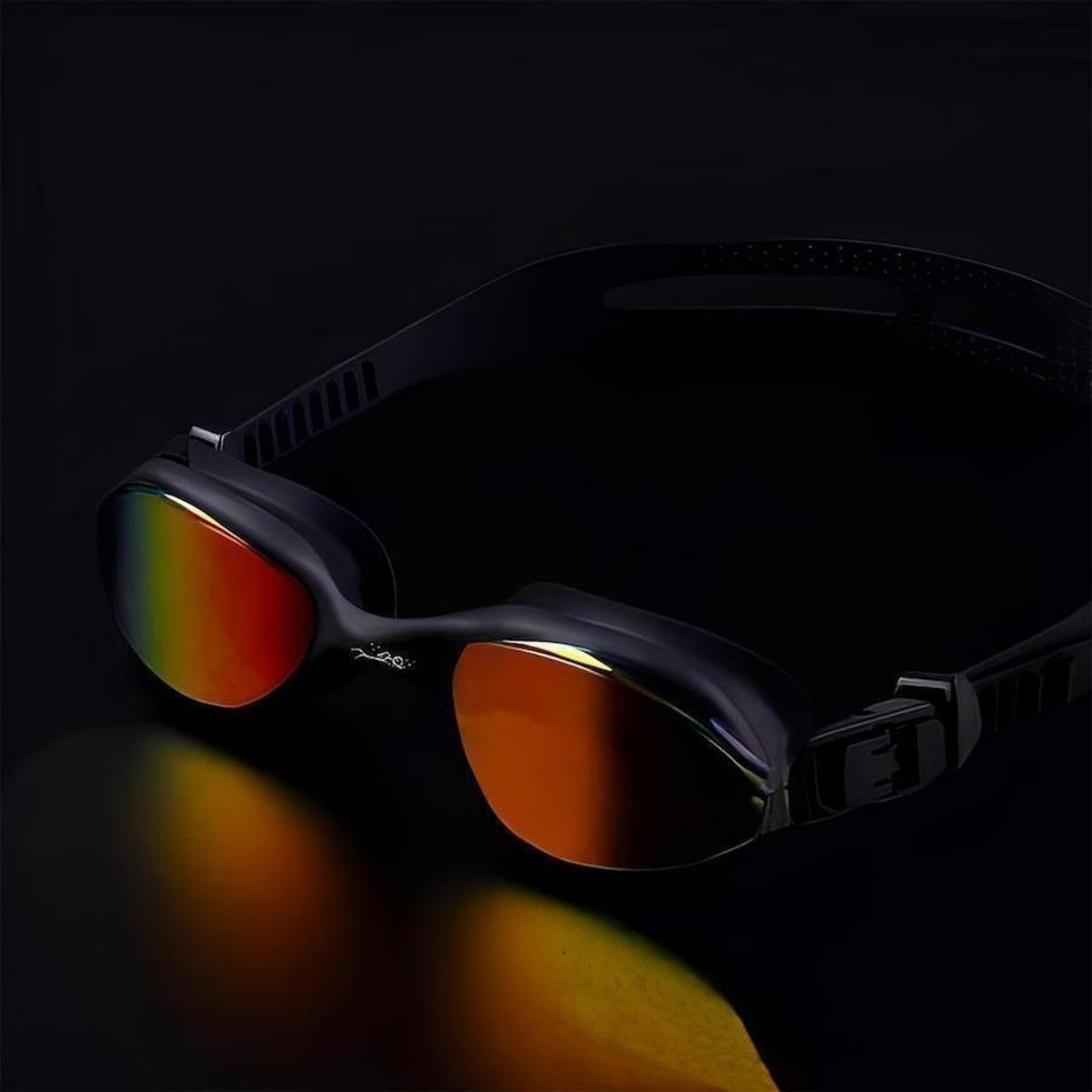Imagem 2 do produto Kit Óculos de Natação Gold Sports Wave Ii Performance Espelhado Touca Elastano Nose Clip e Ear Plug - Adulto