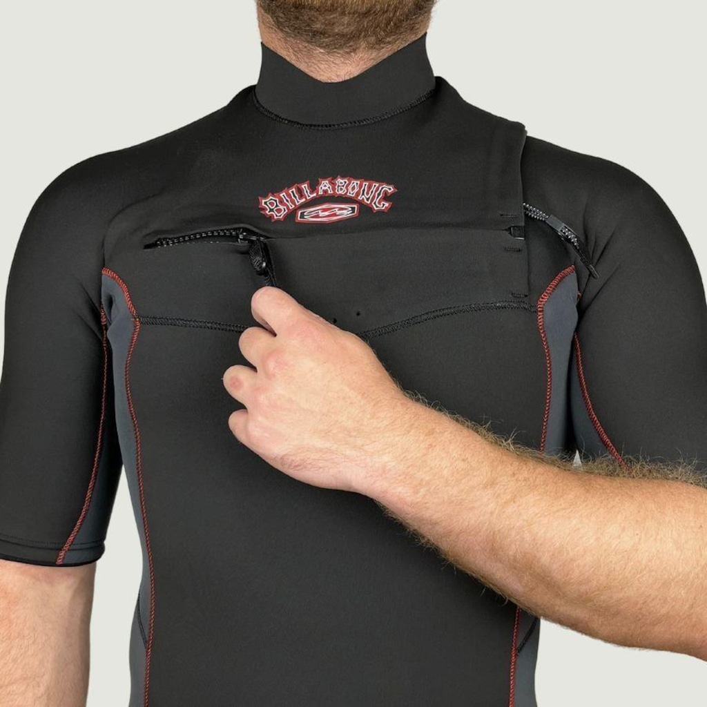 Imagem 2 do produto Long John Billabong Absolute Full Gbs 22mm Chest Zip - Masculino