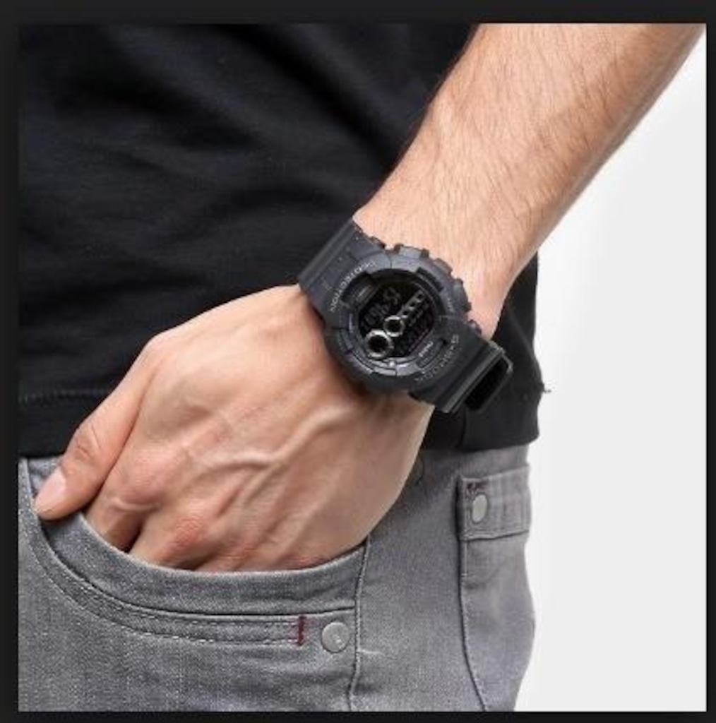 Imagem 2 do produto Relógio Casio G-Shock GD-100-1BDR Masculino Preto - G-Shock GD-100