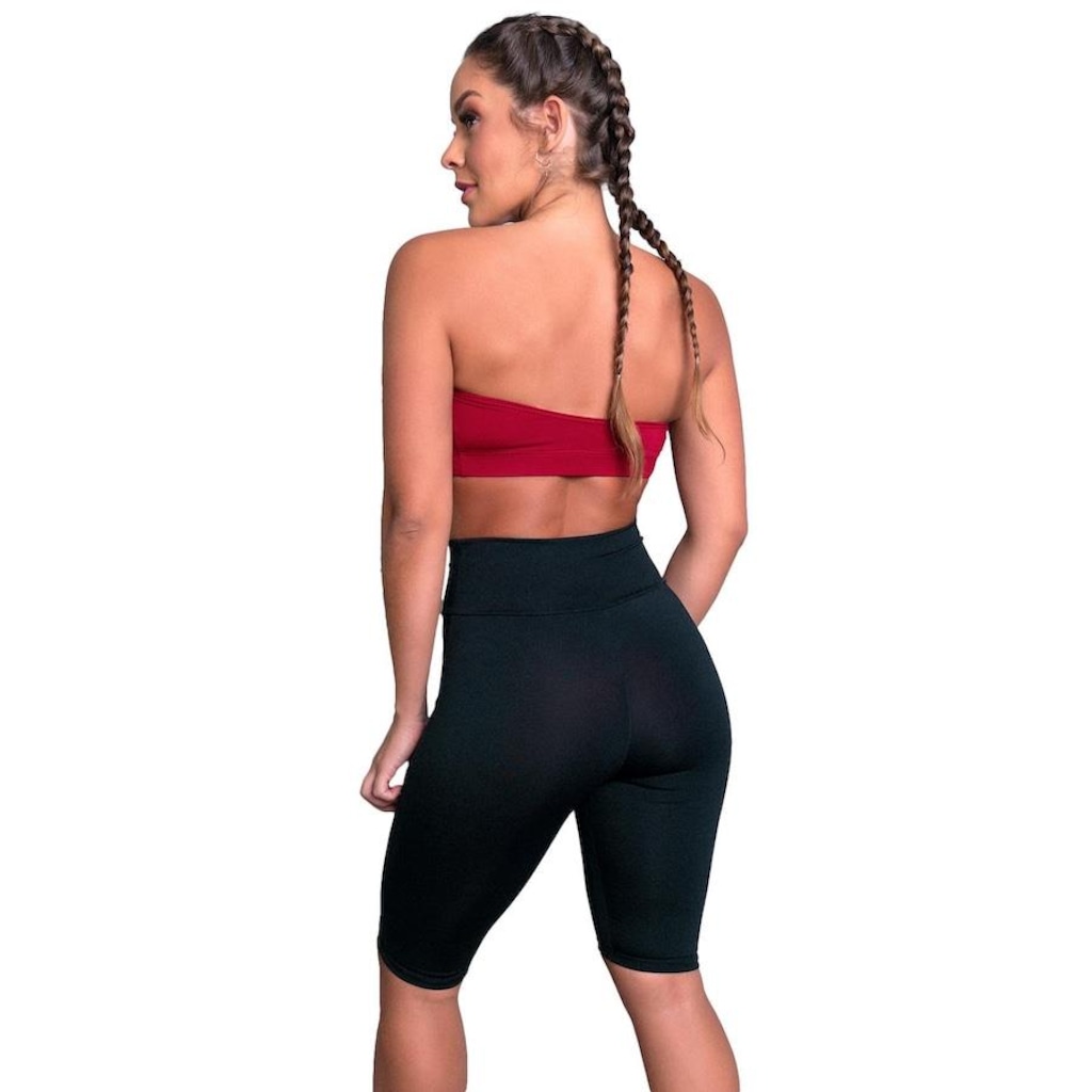 Imagem 3 do produto Bermuda de Ciclista Mvb Modas Suplex Cintura Alta Fitness - Feminina