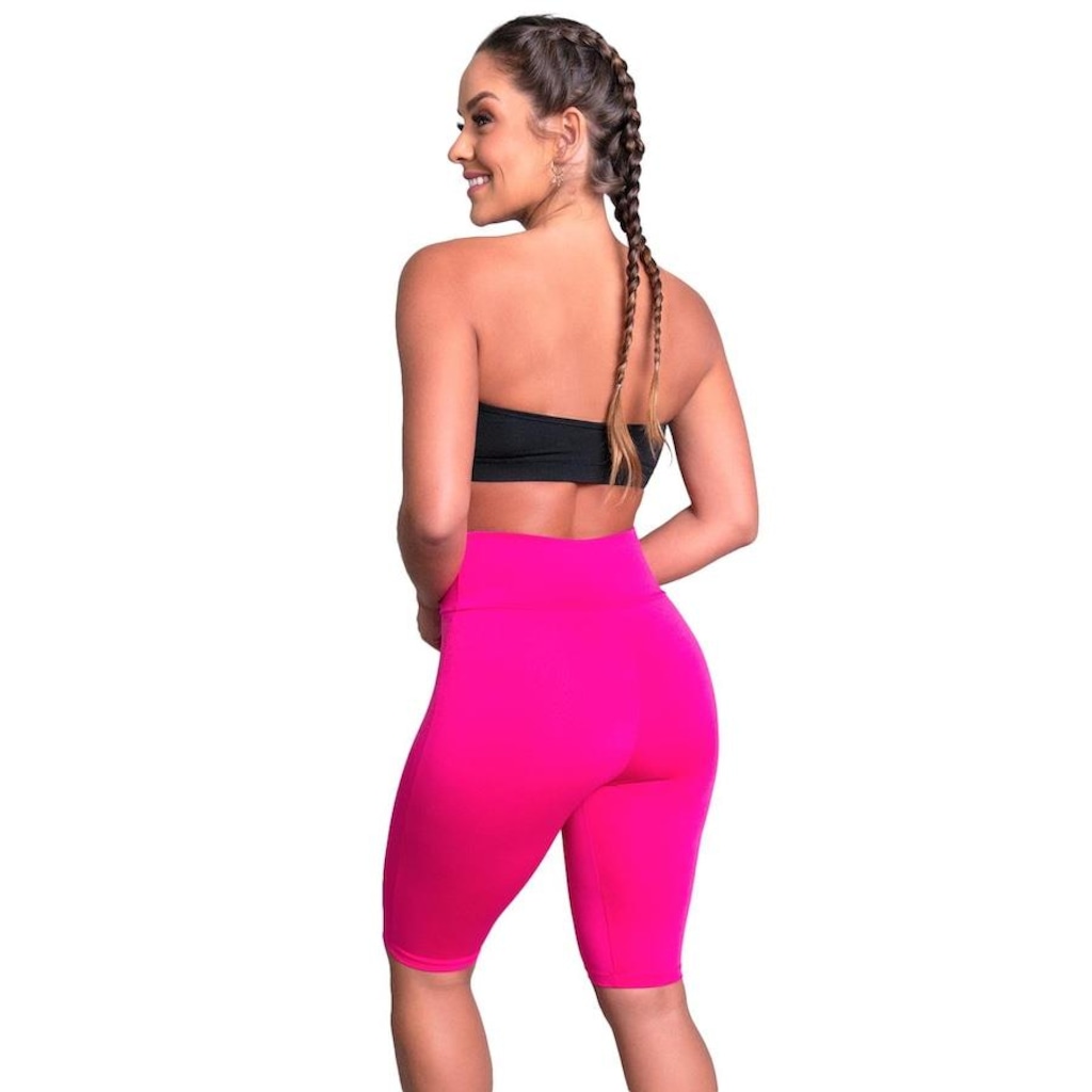 Imagem 3 do produto Bermuda de Ciclista Mvb Modas Suplex Cintura Alta Fitness - Feminina