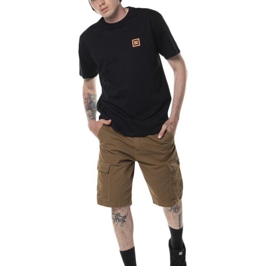 Imagem 3 do produto Camiseta Dc Shoes Mini Square Stripe Sm24 - Masculina