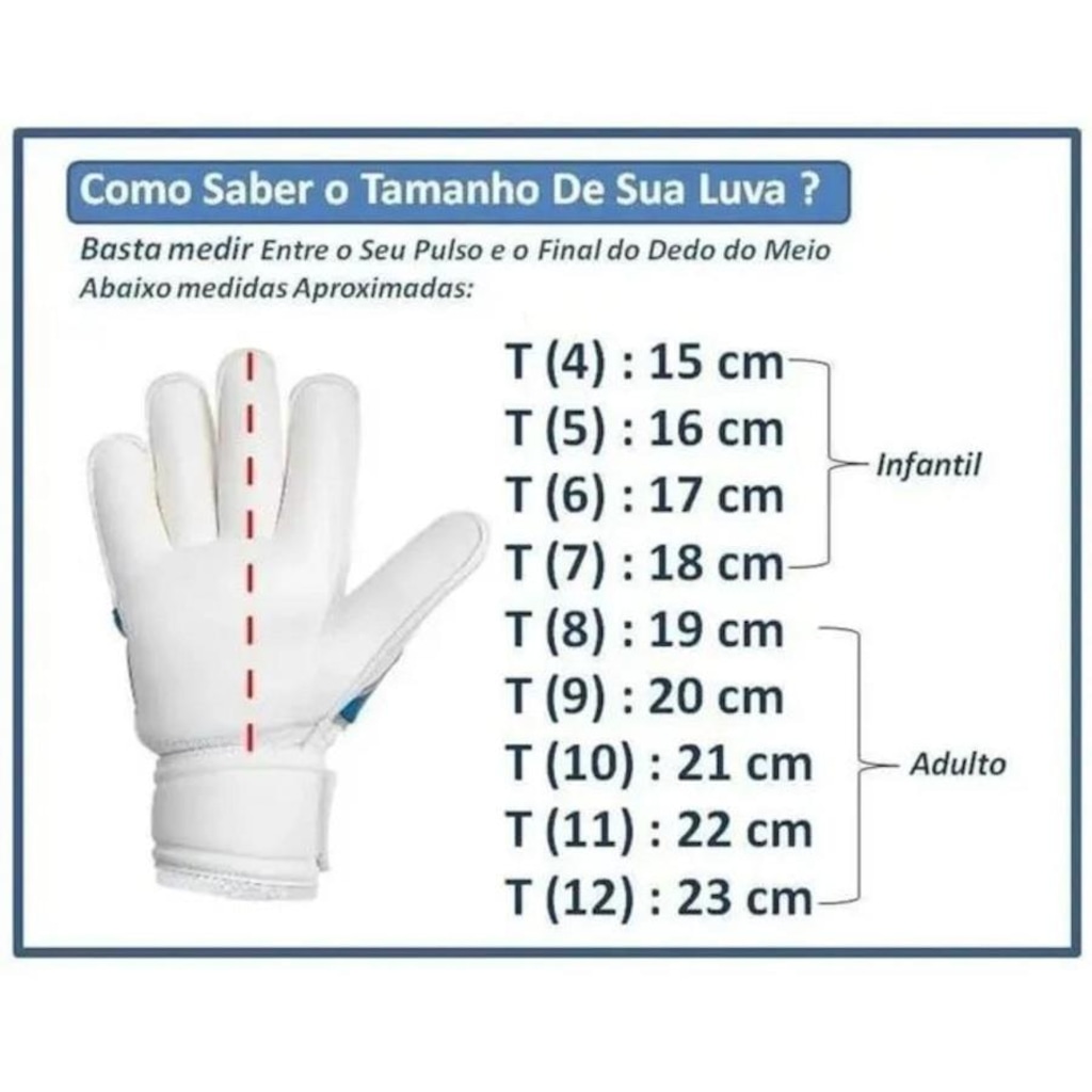 Imagem 3 do produto Luvas de Goleiro Poker Semi Prof Multiterreno Championship - Adulto
