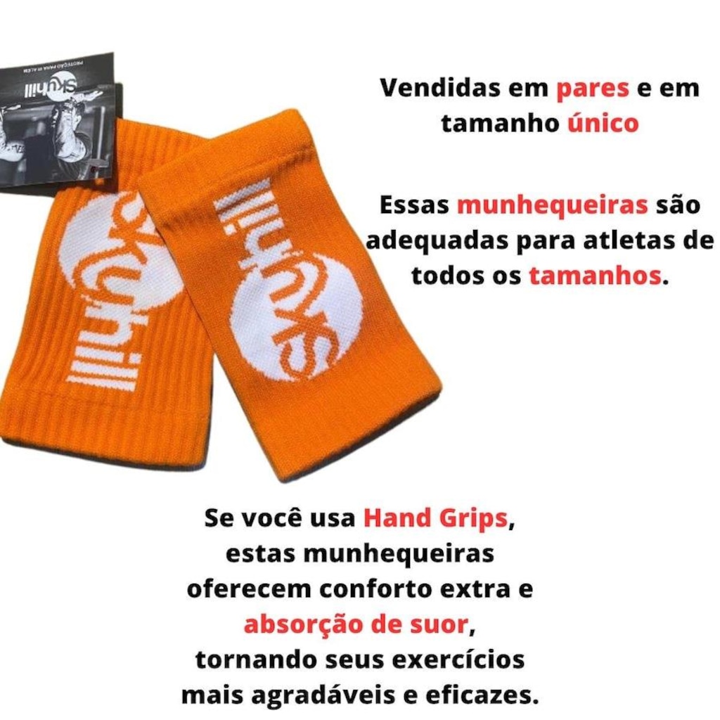 Imagem 3 do produto Munhequeira Skyhill Canelada Crossfit Training - Adulto