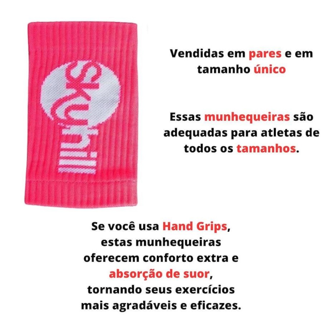Imagem 3 do produto Munhequeira Skyhill Canelada Crossfit Training - Adulto