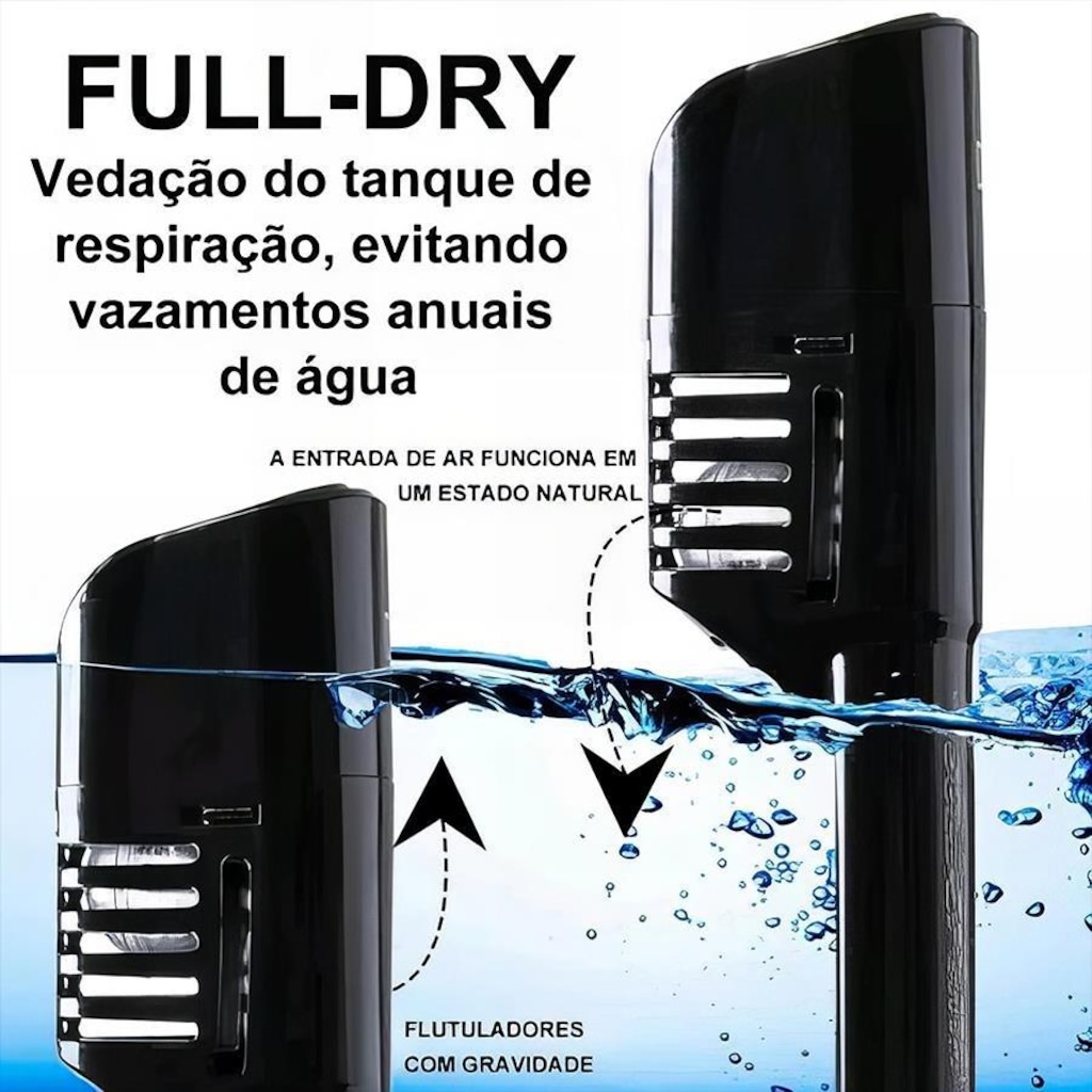 Imagem 5 do produto Máscara de Mergulho Gold Sports Full Face com Snorkel - Adulto