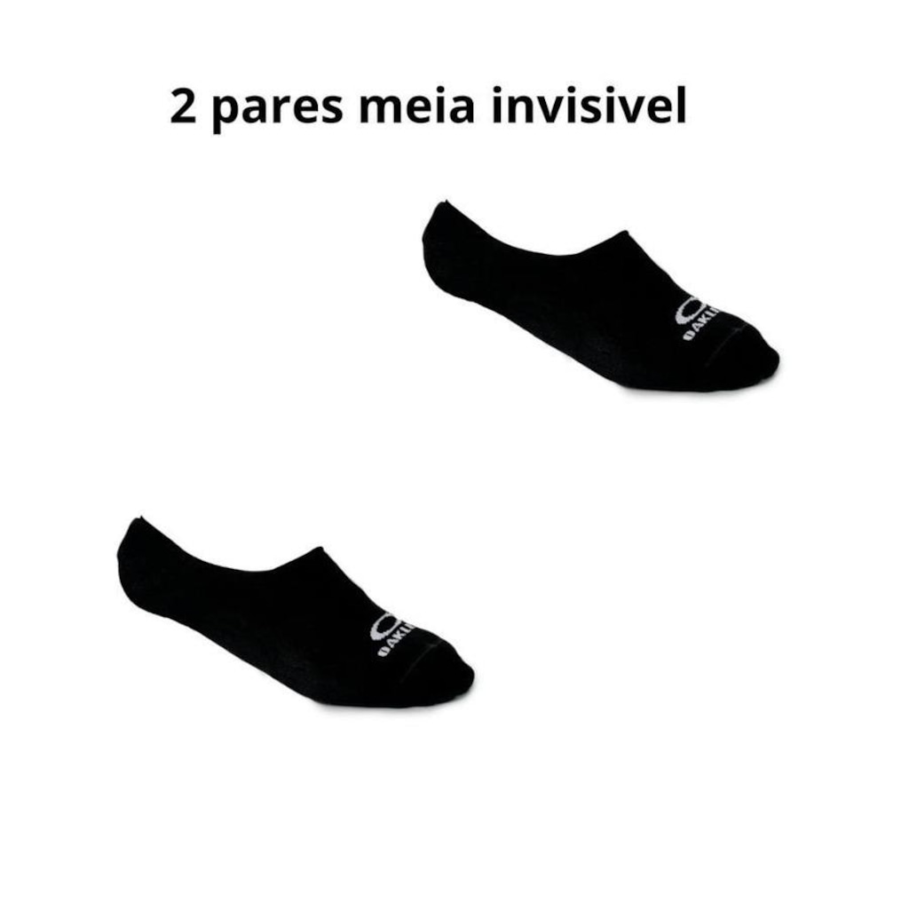 Imagem 2 do produto Meia Oakley Invisible - 2 pares - Adulto