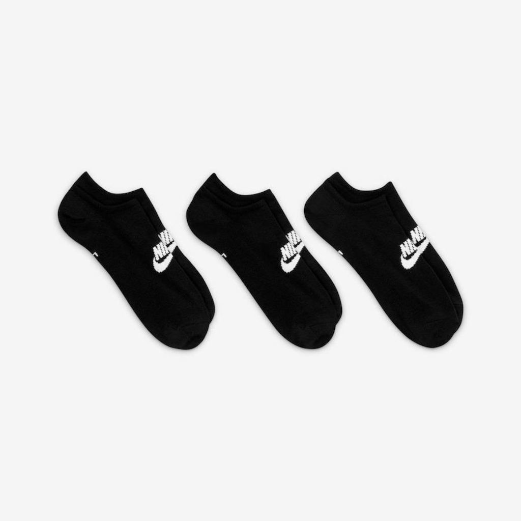 Imagem 3 do produto Kit de Meias Soquetes Nike Sportswear Everyday Essentials - 3 Pares - Adulto