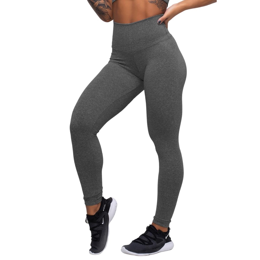 Imagem 2 do produto Kit Belmento: Calça Legging Arrastão + Calça Legging Básica Academia - Feminina