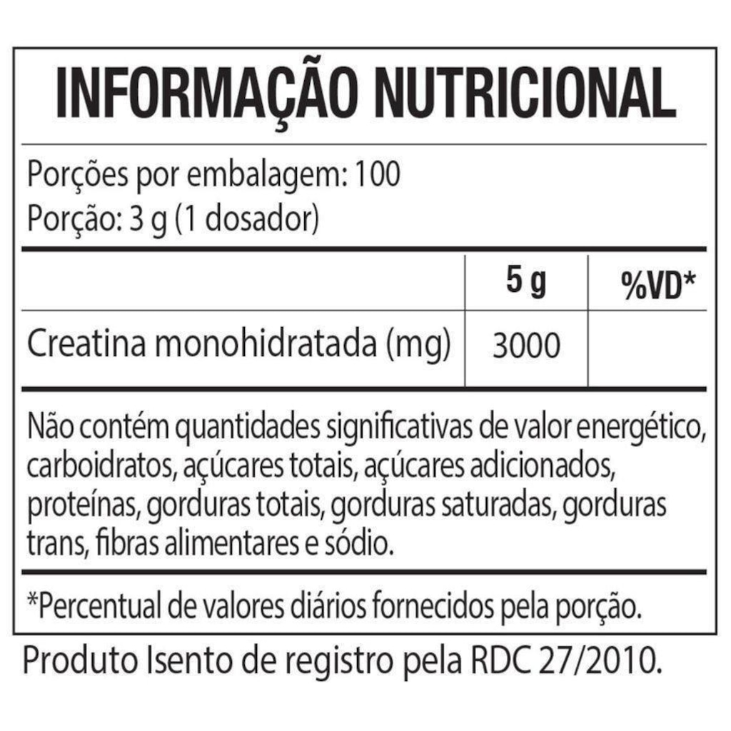 Imagem 2 do produto Creatina Vegan Black Skull USA - 300g