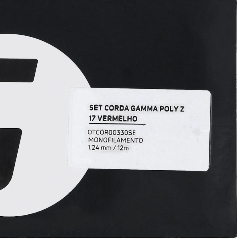 Imagem 2 do produto Kit Cordas Para Raquete Tênis Gamma Dyna Poly Z 17L 1.24Mm - 03 Unidades