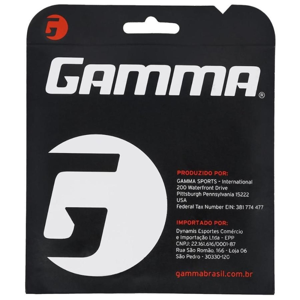 Imagem 3 do produto Kit Cordas Para Raquete Tênis Gamma Dyna Poly Z 17L 1.24Mm - 03 Unidades