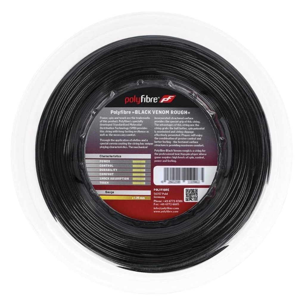 Imagem 3 do produto Corda Polyfibre Black Venom Rough 17L 1.25mm - 200m