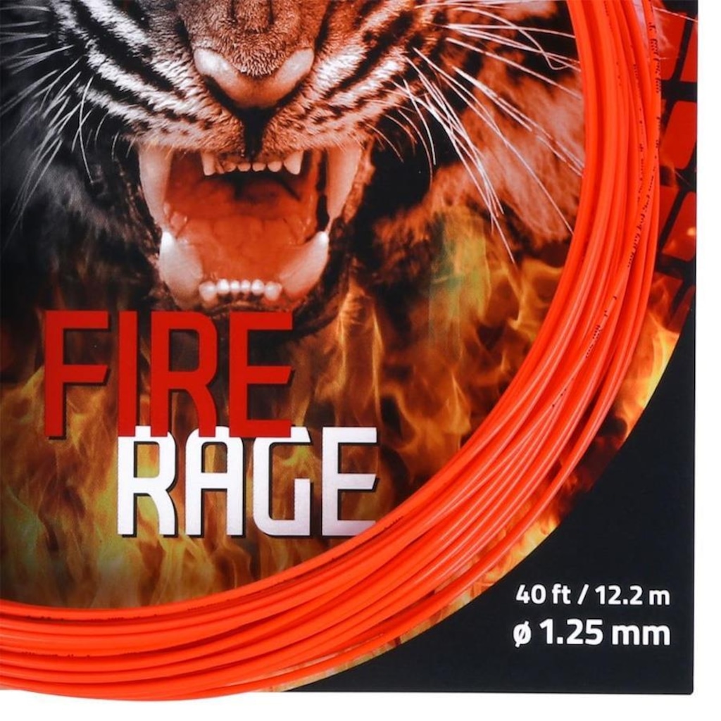 Imagem 2 do produto Corda para Raquete de Tênis Polyfibre Fire Rage 17L 1.25mm - Set Individual