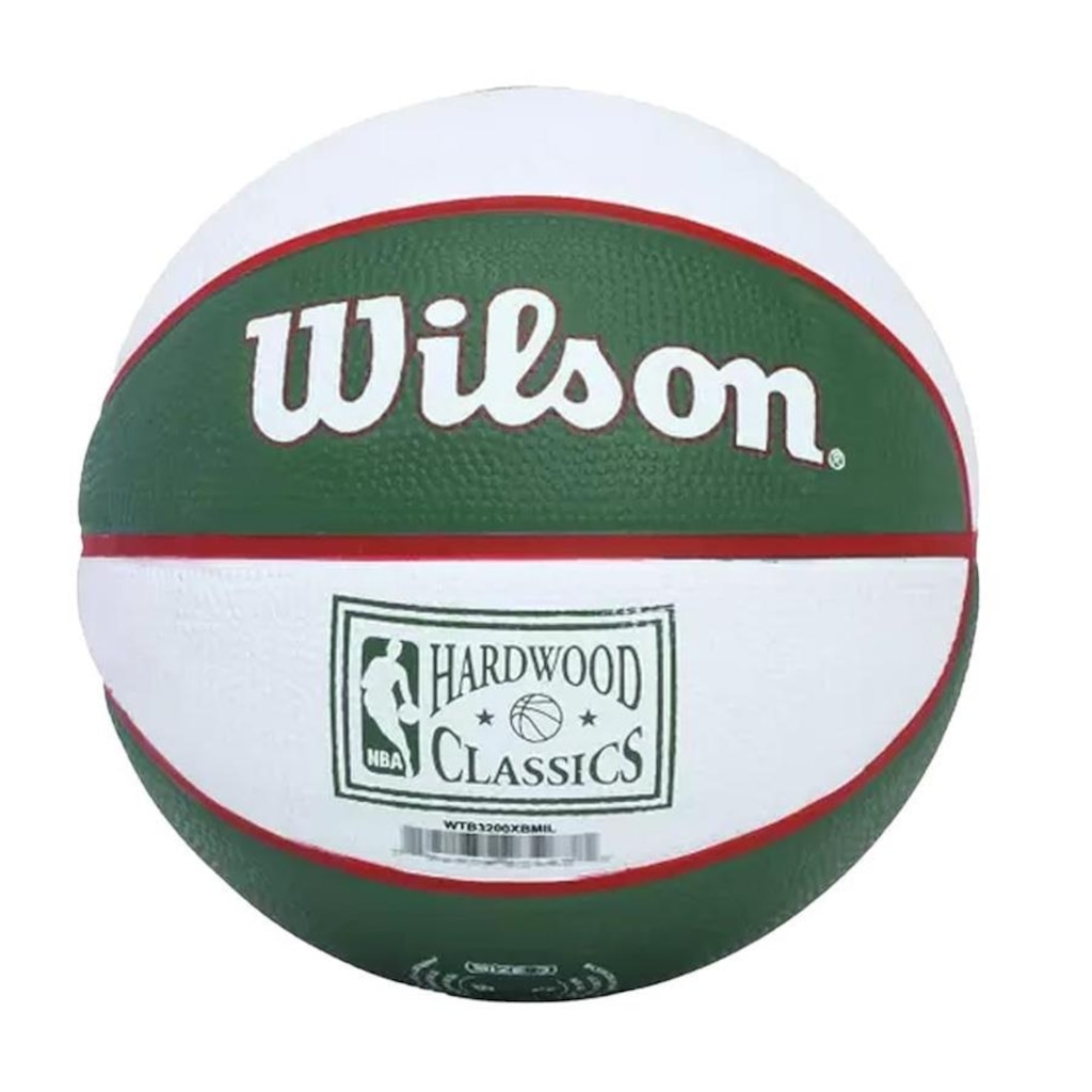 Imagem 2 do produto Bola De Basquete Wilson Nba Milwaukee Bucks Team Retro Mini