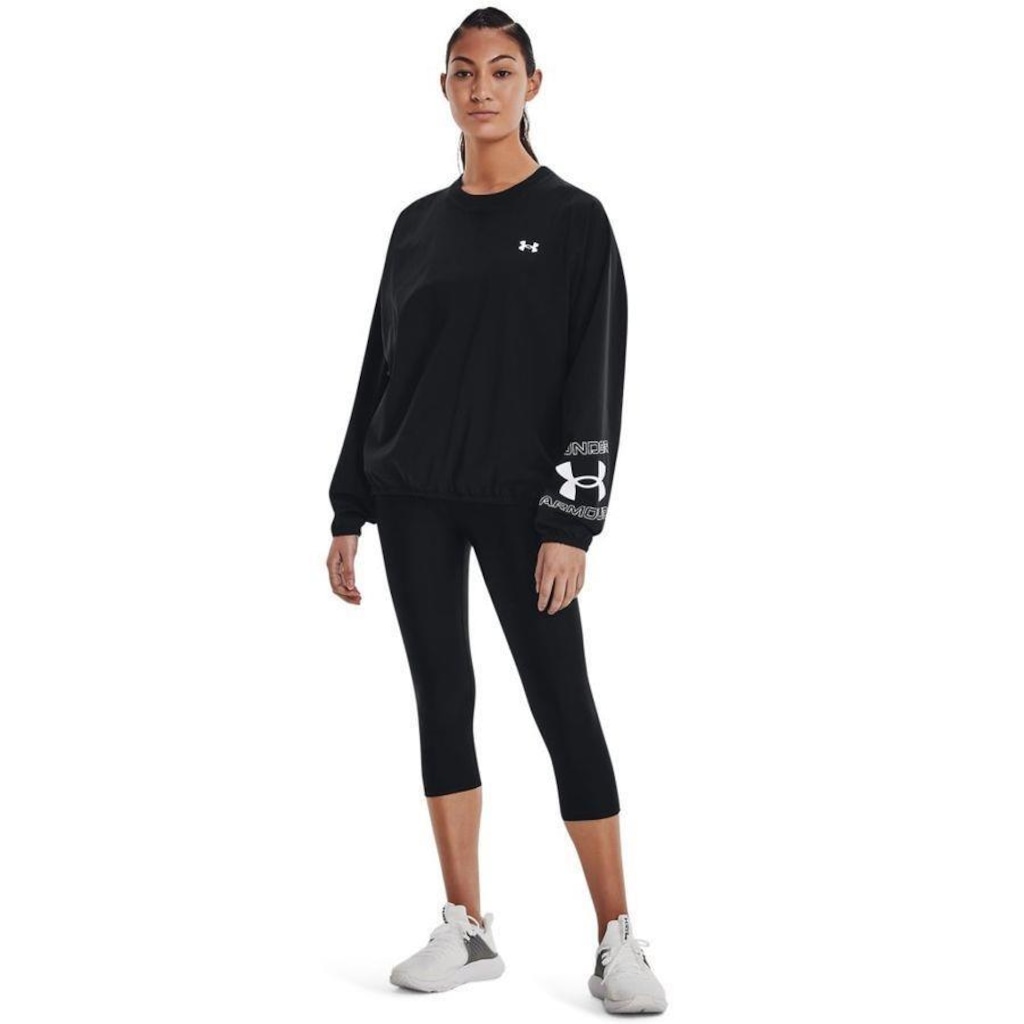 Imagem 2 do produto Blusão sem Capuz Under Armour Woven Graphic Crew - Feminino