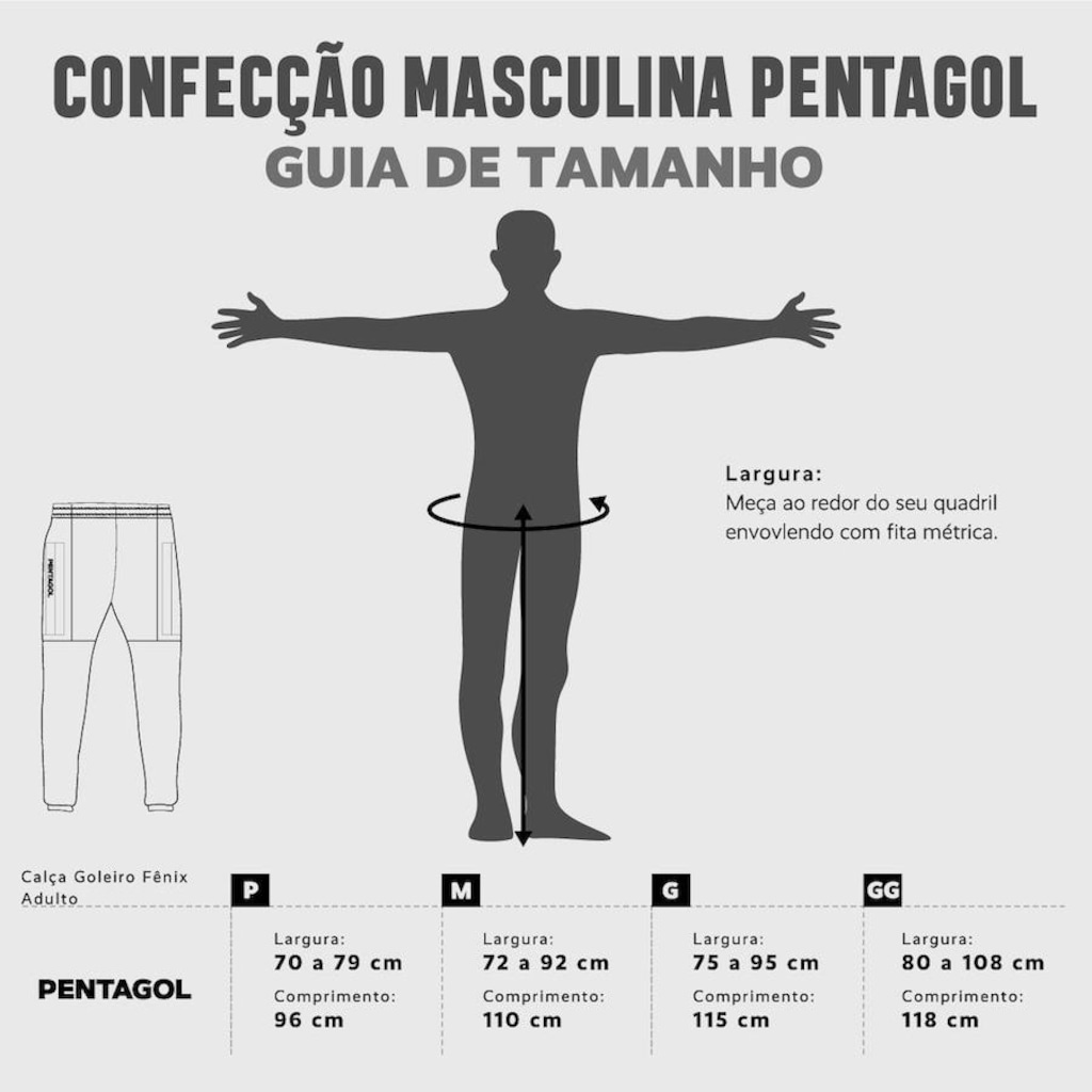 Imagem 4 do produto Calça de Goleiro Pentagol Defenser - Adulto
