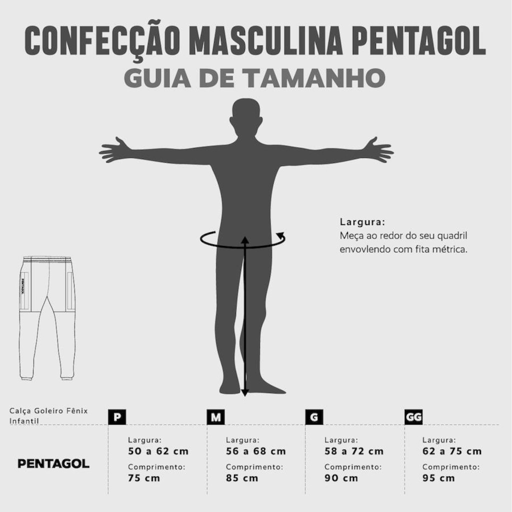 Imagem 4 do produto Calça de Goleiro Pentagol Defenser - Infantil