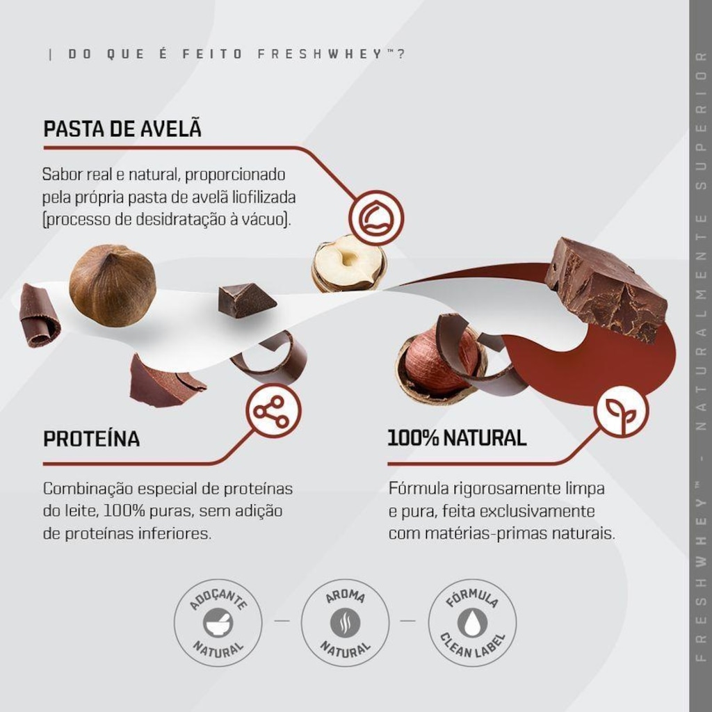 Imagem 3 do produto Freshwhey Dux Nutrition - Chocolate e Avelã - 450g