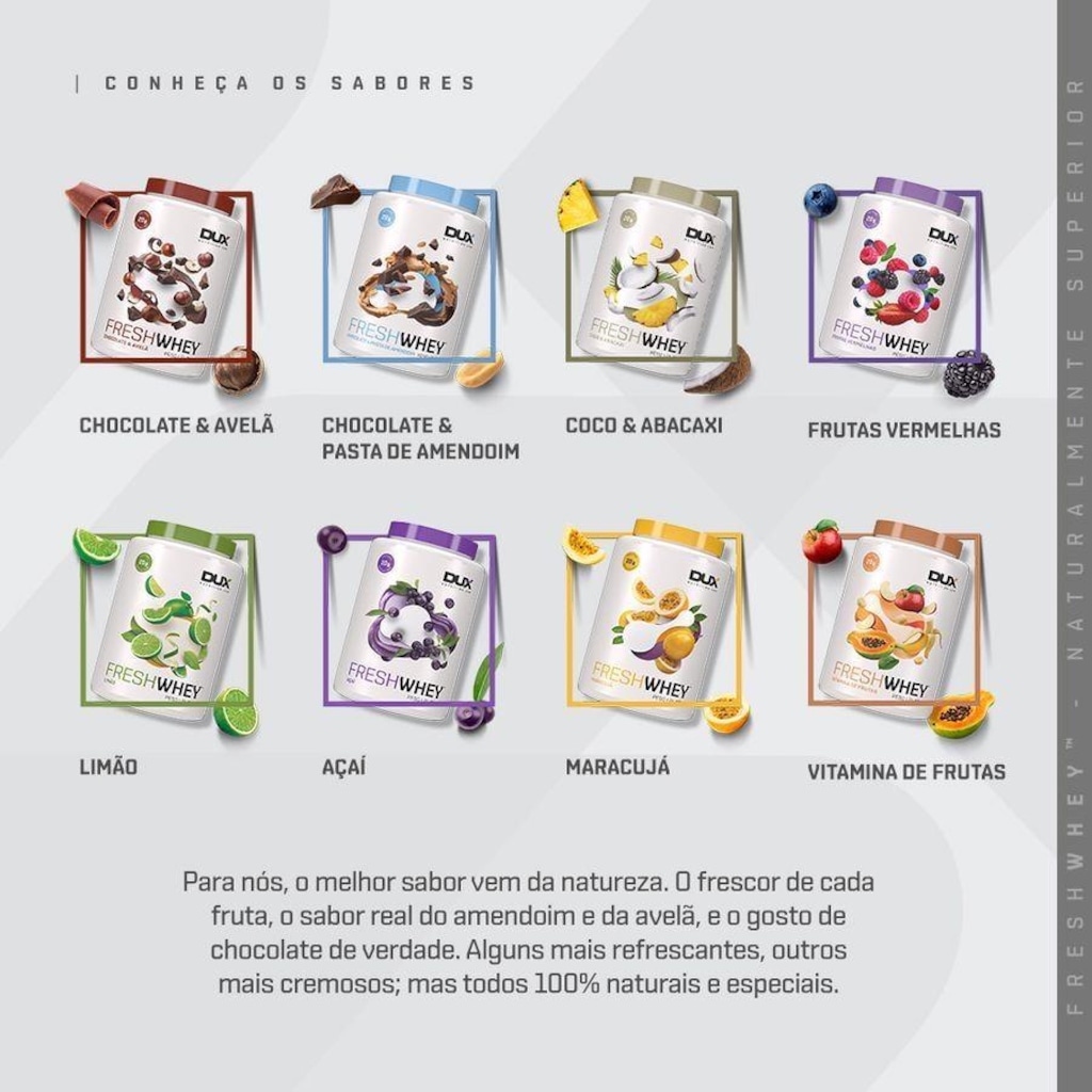 Imagem 5 do produto Freshwhey Dux Nutrition - Chocolate e Avelã - 450g